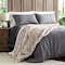 Hastings Home Faux Fur Throw Luxurious, Soft, Hypoallergenic Premium Fashion Blanket, 60"x70", Pearl White 579883NSS - alternate 3